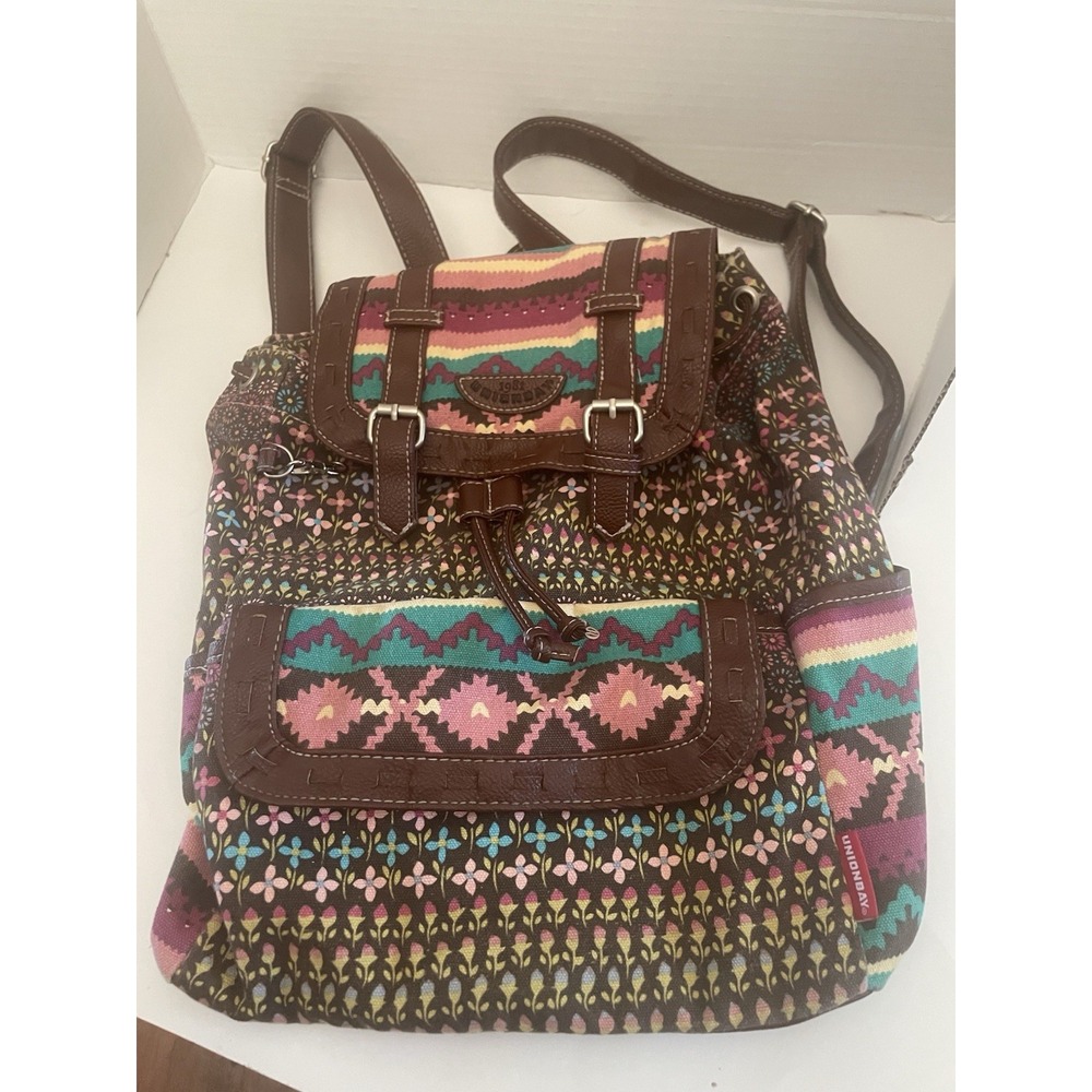 Vintage Union Bay Flowers Backpack 15"x10"